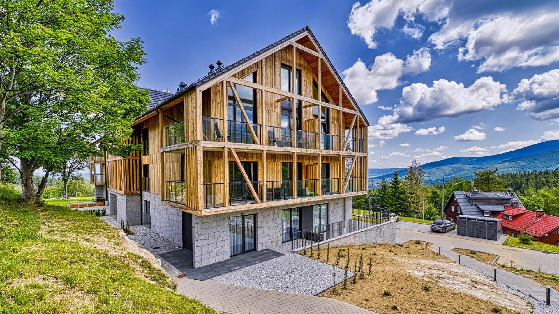 Orlik Vip Residence - Apartament Dwupoziomowy Sniezka Skyline Z Prywatna Sauna Karpacz Polen